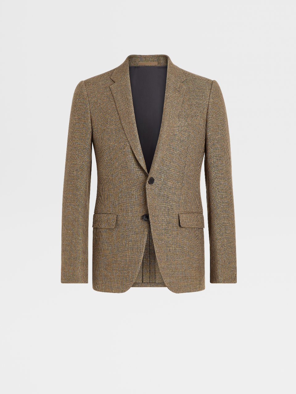 Green Wool and Linen Milano Easy Light Tailoring Jacket, Drop 7